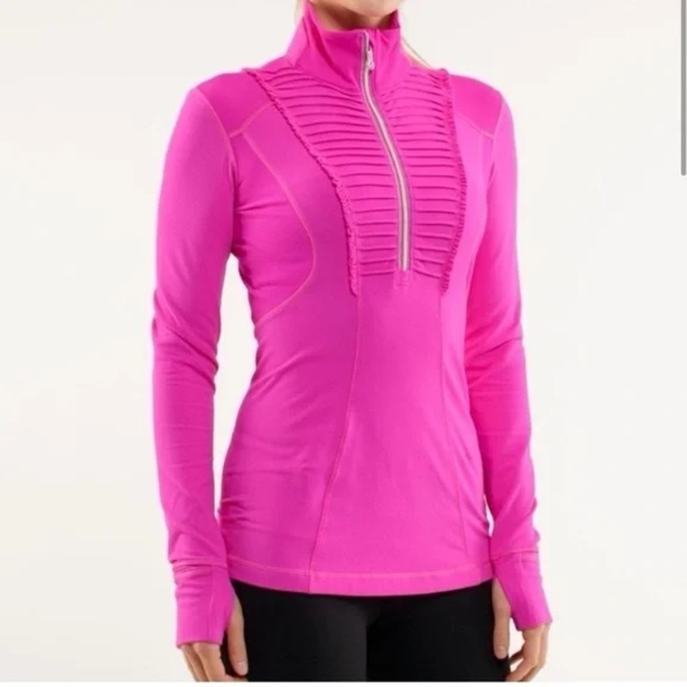 Women's Lululemon Ruffled Run Your Heart Out Zip-Up